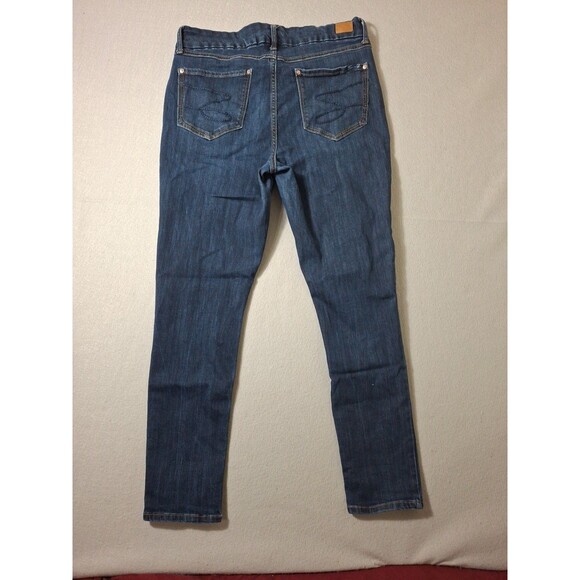 seven7 jeans Womens Sz 14 Blue Denim Classy Casual High Rise Tummless Slim Boot - Picture 10 of 11